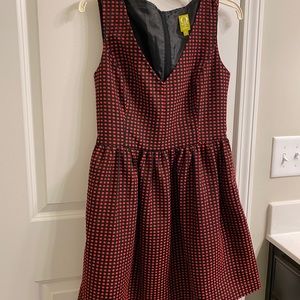 QMack Sleeveless Fit & Flare Retro Dress